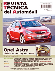 Livre: Opel Astra J - Fase 1 - diesel 1.7 CDTI FAP (01/2010-06/2012) - Revista Técnica del Automovil (RTA 239)