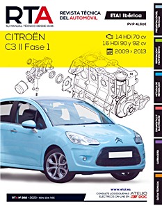 Livre: Citroën C3 II - Fase 1 - diesel 1.4 HDi y 1.6 HDi (2009-2013) - Revista Técnica del Automovil (RTA 292)