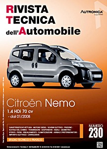 Citroen Nemo - Diesel 1.4 HDi 70 cv (dal 01/2008) | Rivista Tecnica dell'Automobile (RTA 230)