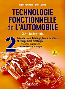 Livre : Technologie fonctionnelle de l'automobile