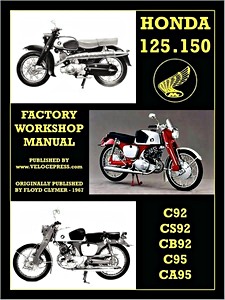 Buch: Honda 125 & 150 cc Twins - C92, CS92, CB92, C95, CA95 (1959-1966) - Factory Workshop Manual - Clymer Manual Reprint