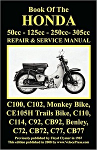 Buch: The Book of the Honda 50, 125, 250 & 305 cc (1960-1966) - Repair & Service Manual - Clymer Manual Reprint