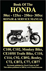 Livre: The Book of the Honda 50, 125, 250 & 305 cc (1960-1966) - Repair & Service Manual - Clymer Manual Reprint