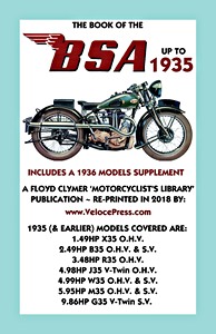 Livre: Book of the BSA (up to 1935) - Incl. 1936 Supplement