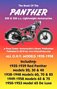 Boek: The Book of the Panther 250 & 350 cc Lightweight Motorcycles - All O.H.V. Models 1932-1958 - Clymer Manual Reprint