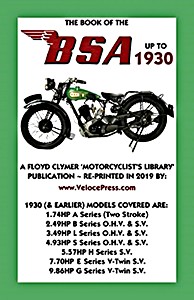 Livre: The Book of the BSA (up to 1930)