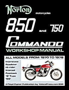 Book: Norton 850 and 750 Commando Workshop Manual (1970-1975) - All Models - Clymer Manual Reprint