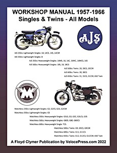 Livre: AJS & Matchless - Singles & Twins - All Models (1957-1966) - Factory Workshop Manual - Clymer Manual Reprint