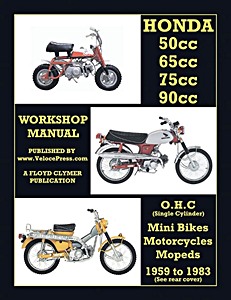 Book: Honda 50, 65, 70 & 90cc OHC Singles - All Models (1959-1983) - Factory Workshop Manual 