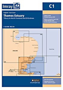 Vaarkaart: Imray Chart C1: Thames Estuary