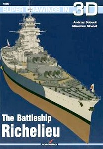 Książka: The Battleship Richelieu (Super Drawings in 3D)