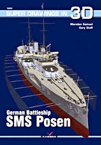 Książka: German Battleship SMS Posen (Super Drawings in 3D)