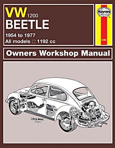 Livre: VW Beetle 1200 - All models (1954-1977) - Haynes Service and Repair Manual
