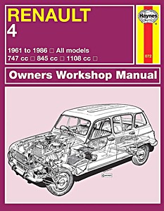 Książka: Renault 4 - All models (1961-1986) - Haynes Owners Workshop Manual