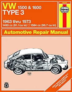 Boek: VW 1500 & 1600 - Type 3 (1963-1973) - Haynes Owners Workshop Manual