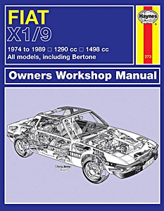 Livre: Fiat / Bertone X 1/9 -All models, including Bertone (1974-1989) - Haynes Owners Workshop Manual