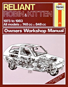 Boek: Reliant Robin & Kitten - All models (1973-1983) - Haynes Owners Workshop Manual