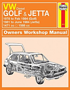 Livre: VW Golf Mk 1 - Diesel (1978 - Feb 1984) & Jetta - Diesel (1981 - June 1984) - Haynes Service and Repair Manual