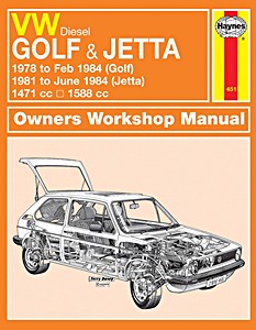 Boek: VW Golf Mk 1 - Diesel (1978 - Feb 1984) & Jetta - Diesel (1981 - June 1984) - Haynes Service and Repair Manual