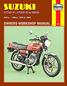 Haynes Workshop Manual for SUZUKI T GT  GT380 & GT550 1972 to 1975 