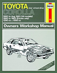 Book: Toyota Corolla - rear wheel drive (1980-1983/1985) - Haynes Service and Repair Manual