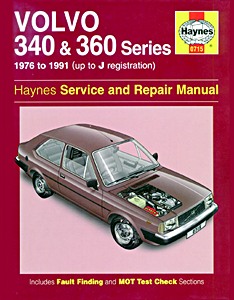 Książka: Volvo 340 & 360 Series - 340, 343, 345 & 360 (1976-1991) - Haynes Service and Repair Manual