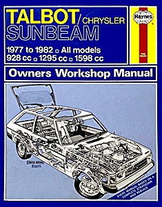 Book: Talbot / Chrysler Sunbeam - All models (1977-1982) - Haynes Service and Repair Manual