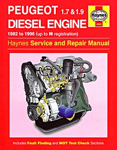 Książka: Peugeot Diesel Engine - 1.7 & 1.9 (1982-1996) - Haynes Service and Repair Manual