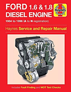 Boek: Ford 1.6 & 1.8 litre Diesel Engine (84-96)