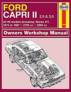 Książka: Ford Capri II (& III) 2.8 & 3.0 - all V6 models (1974-1987) - Haynes Service and Repair Manual