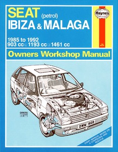 Book: Seat Ibiza & Malaga - Petrol (1985-1992) - Haynes Service and Repair Manual