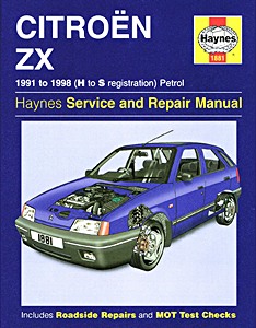 Book: Citroën ZX - Petrol (1991-1998) - Haynes Service and Repair Manual