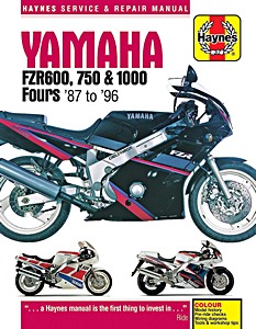 Boek: Yamaha FZR 600, 750 & 1000 Fours (1987-1996) - Haynes Service & Repair Manual