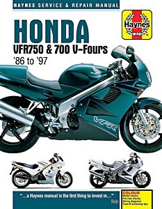 Book: Honda VFR 700 & 750 V-Fours (1986-1997) - Haynes Service & Repair Manual