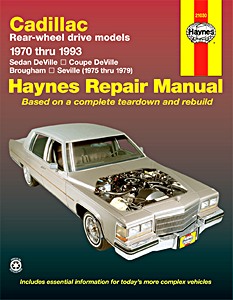 Boek: Cadillac Sedan DeVille, Coupe DeVille, Brougham, Seville - Rear-wheel drive models (1970-1993) - Haynes Repair Manual