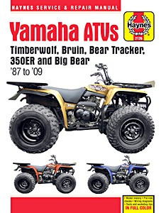 Boek: Yamaha ATVs - Timberwolf, Bruin, Bear Tracker, 350ER and Big Bear (1987-2009) - Haynes Service & Repair Manual