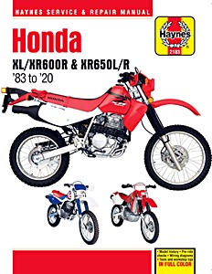 Boek: [HP] Honda XL/XR 600R, XR 650L/R (83-20)