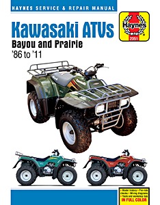 Boek: Kawasaki ATVs - Bayou and Prairie (1986-2011) - Haynes Service & Repair Manual