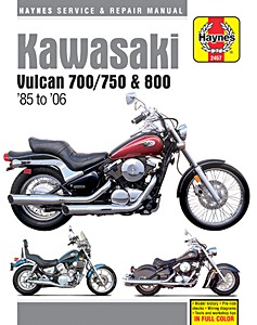 Livre : Kawasaki Vulcan VN 700 / 750 & 800 (1985-2006) - Haynes Service & Repair Manual