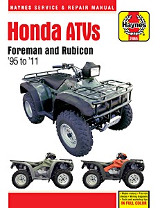 Książka: Honda TRX 400, TRX 450, TRX 500 Foreman / Rubicon ATVs (1995-2011) - Haynes Service & Repair Manual