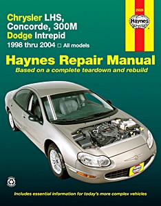 Book: Chrysler LHS, Concorde, 300M / Dodge Intrepid - All models (1998-2004) - Haynes Repair Manual