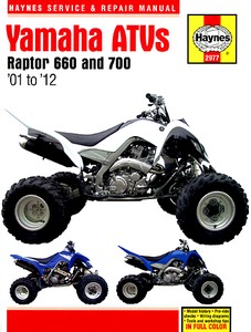 Buch: Yamaha Raptor 660 and 700 ATVs (2001-2012) - Haynes Service & Repair Manual