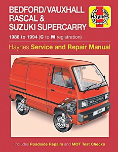 Book: Suzuki Supercarry / Bedford - Vauxhall Rascal (1986-Oct 1994) - Haynes Service and Repair Manual