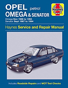 Buch: Opel Omega (Nov 1986 - 1994) & Senator (Sept 1987 - 1994) - Petrol - Haynes Service and Repair Manual