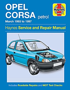 Book: Opel Corsa - Petrol (March 1993-1997) - Haynes Service and Repair Manual