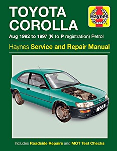 Książka: Toyota Corolla - Petrol (Aug 1992-1997) - Haynes Service and Repair Manual