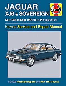 Book: Jaguar XJ6, XJ & Sovereign (Oct 1986-Sept 1994) - Haynes Service and Repair Manual