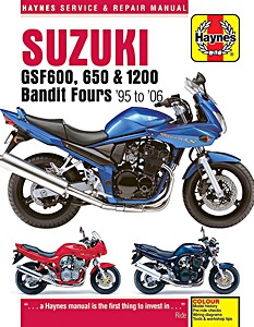 Livre: Suzuki GSF 600, GSF 650 & GSF 1200 Bandit Fours (1995-2006) - Haynes Service & Repair Manual