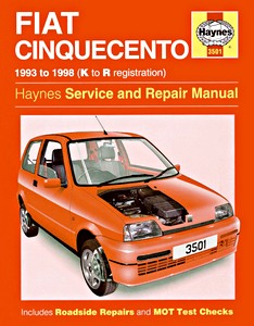 Livre: Fiat Cinquecento (1993-1998) - Haynes Service and Repair Manual