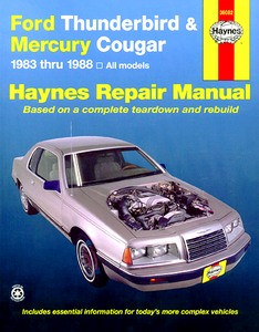 Boek: Ford Thunderbird / Mercury Cougar - All models (1983-1988) - Haynes Repair Manual